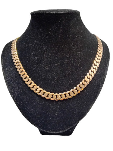 Heavy 9ct yellow - 9ct, flat