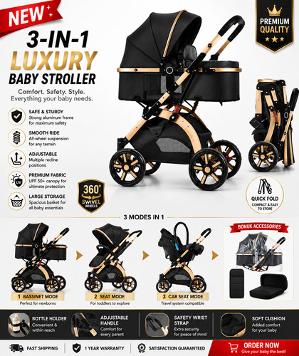 Newborn baby pram pushchair - newborn,