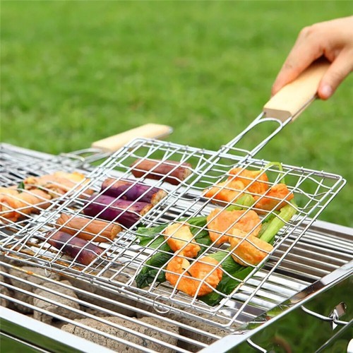 Bbq mesh grill basket - bbq,