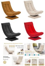 360-Degree Rotatable Swivel 5-Fold Adjustable Backrest Lazy Lounger Chair Seat