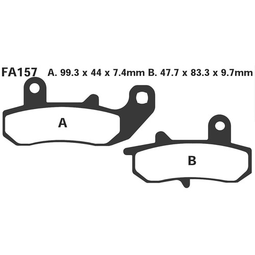 Pair pads ebc fa157 for - pair,