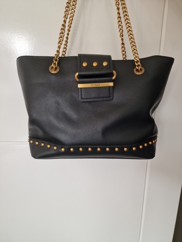 Guess large black handbag - black,