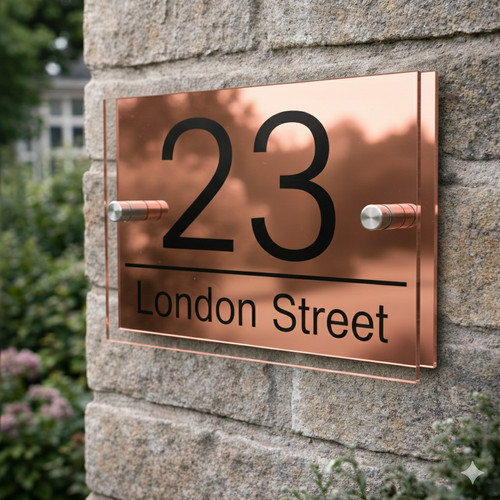 House number plaques - house,