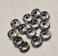 10 SINGER SEWING MACHINE METAL BOBBINS 201K/99K/66K/185K/401/411G/300/400