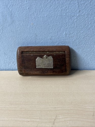 Antique wooden snuff pill - wooden, snuff/pill
