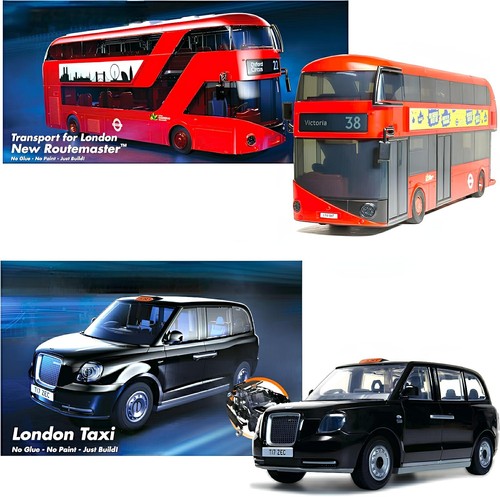 London red bus black cab - bus, &