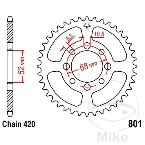 Jtr801 crown 26 teeth - jtr801.26,