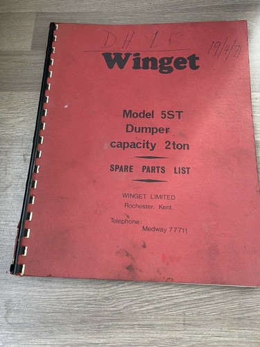 Winget model 5st 2ton diesel - winget,