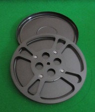 EMPTY HIGH QUALITY SUPER-8==ALL METAL REEL & CAN==HOLDS UPTO 1200FT OF ANY FILM