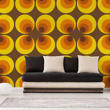 Retro Wallpaper 701312 Yellow AS Creation Abstract Geometric 70s Feature Wall