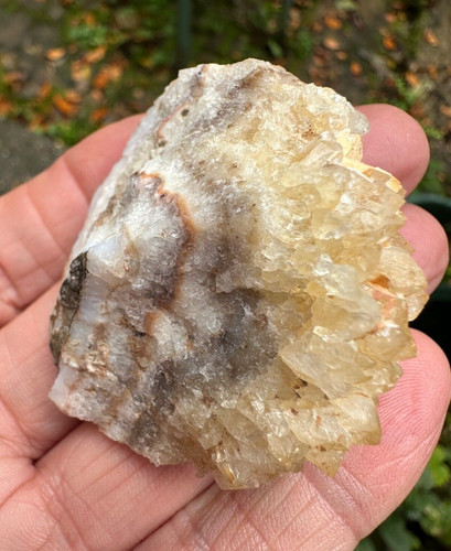 Citrine banded chalcedony - on,