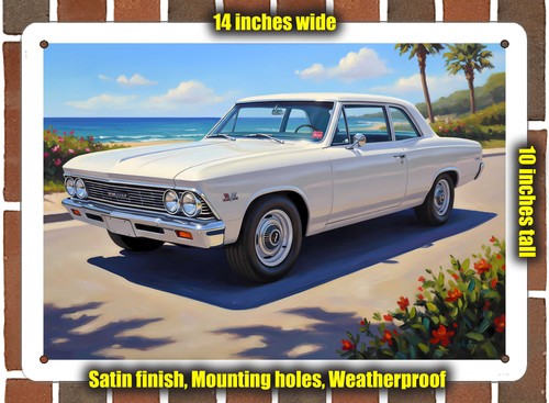 Metal sign 1966 chevrolet - -,