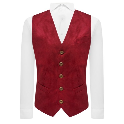 Luxury chilli red suede - red,