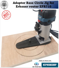 Adaptor base Circle Jig 120-370mm ERBAUER router EPR710 groove milling