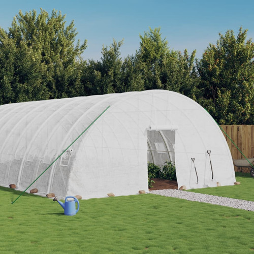 Greenhouse 8x6x2 85m white - greenhouse, 8x6x2.85m
