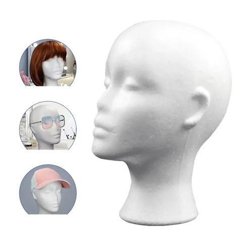 Polystyrene foam head dummy - polystyrene,