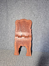 Hand-Carved Wooden Log Holder