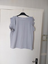 Zara Dressy Top With Frill Sleeves