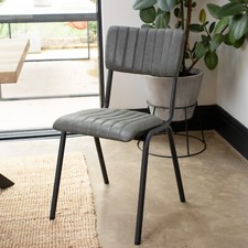 GREEN UPHOLSTERED DINING CHAIR CAFE CHAIR STACKING CHAIR RESTAURANT CHAIR