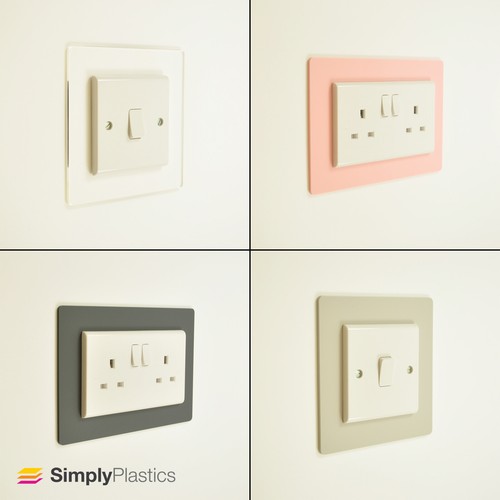 Light switch surrounds - light,