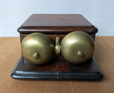 Vintage wooden telephone box