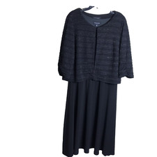 Perceptions New York Women's Black Dress with Jacket Size 18