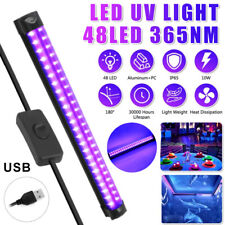 48LED 10LED UV Black Light Bar Fixtures Ultraviolet Lamp Strip DJ Party Club New
