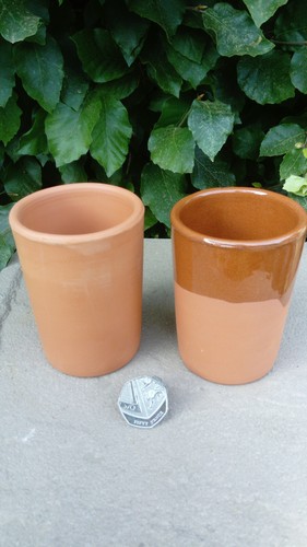 Terracotta clay candle pots - candle,