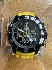 BNIB Ice Watch Chronograph CH.BY.B.S.10 Black/Yellow