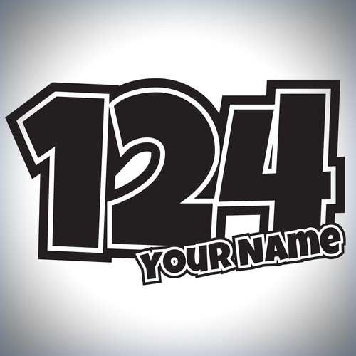 Custom race numbers and - 3,