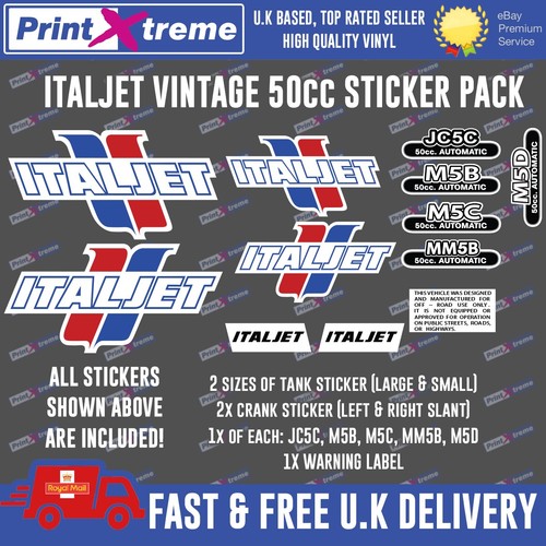 Italjet vintage sticker kit - italjet,