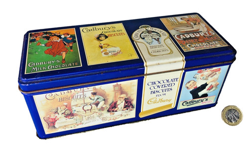 Advertising tin metal cadburys - tin,