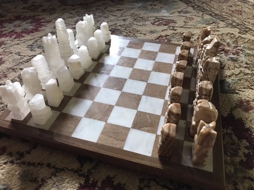 Hand carved white brown - hand, white/brown