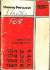 MASSEY FERGUSON 154S 154F 174S 174F 184S 184F 194S 194F OPERATORS MANUAL - AB2 