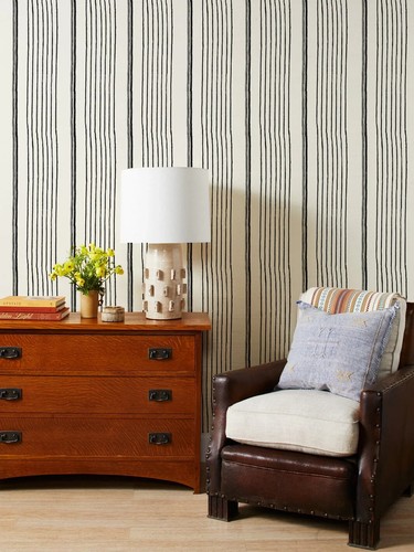 Wallshoppe two tone stripe - 'two, stripe'