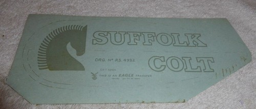 Vintage lawn mower decals