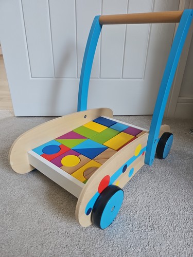 Wooden baby walker with - wooden,
