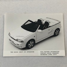 Suzuki Swift GTi Speedster Convertible Car Factory Press Photo Photograph