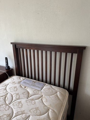 Mahogany slatted traditional