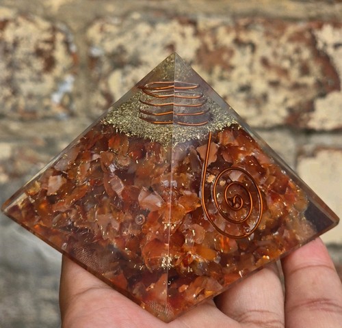 Red carnelian orgonite - red,