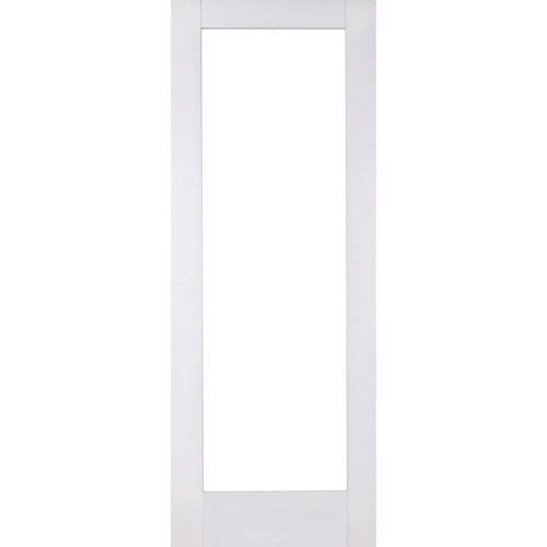 White shaker glazed - glazed, door