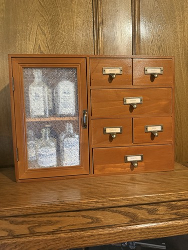 Retro pine apothecary - retro, cabinet