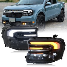 Full LED Projector Headlights For Ford Maverick 2022-2024 w/Sequential Turn DRL