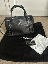 Classic Black Chanel Leather