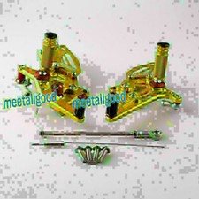 Aluminium Rear Foot Pegs Left & Right For Kawasaki Ninja 250R 2008-2012 Gold