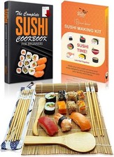 Sushi Making Kit – Beginners Sushi Maker Set with Bamboo Rolling Mat - Make Y
