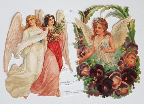 Vintage style angel paper - style,