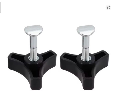 2pcs triangle handle knob nut - triangle,