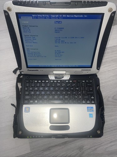 Panasonic cf19 mk6 60ghz - i5, 2.60ghz