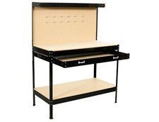 Steel Garage Work Bench Tool Box Heavy Duty Storage Pegboard Shelf DIY Workshop